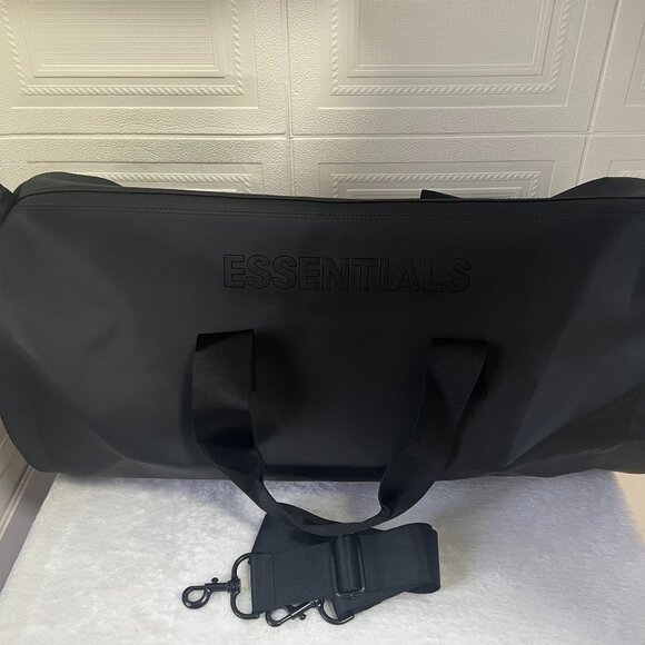 NWT FOG Essentials Duffel Bag Black Fear of God Travel - Picture 1 of 8